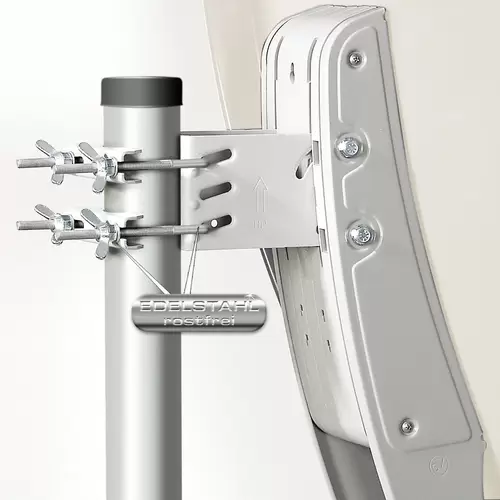 Fuba Sat Anlage 16 Teilnehmer - 2 Satelliten (z.B. Astra/Hotbird) | DAA 780 W Satellitenschüssel 80cm Alu weiß (Testergebnis: ausgezeichnet)* + 2x Fuba Sat Anlage 16 Teilnehmer - 2 Satelliten (z.B. Astra/Hotbird) | DAA 780 W Satellitenschüssel 80cm Alu weiß (Testergebnis: ausgezeichnet)* + 2x