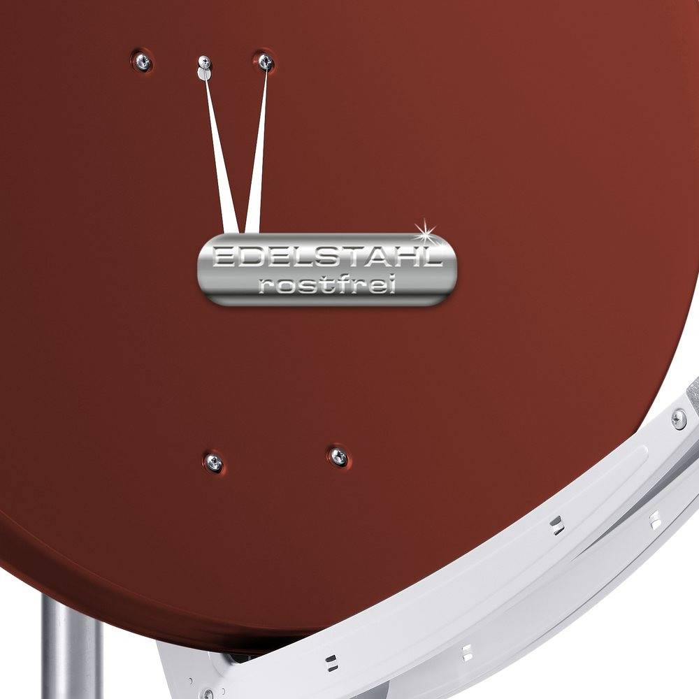 Fuba Sat Anlage 16 Teilnehmer | Satellitenschüssel Komplettset - DAA 850 R Alu Sat-Schüssel 85cm rot + Fuba Quattro LNB + Fuba FMT516 Sat Multischal