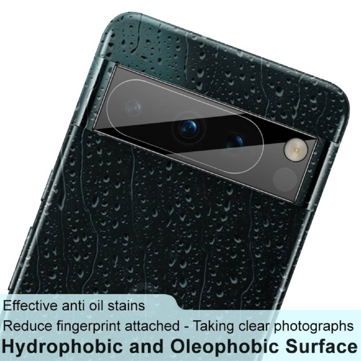 Kopie von 1x Kamera 9H Panzerhartglas für Google Pixel 8 Pro 3D KLAR Schwarzes ECHTES TEMPERED Panzerglas Kameraglas Kamerhartglas Kameraschutzglas