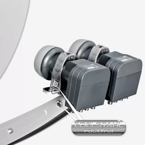 Fuba Sat Anlage 4 Teilnehmer - 2 Satelliten (z.B. Astra/Hotbird) | DAA 780 G Satellitenschüssel 80cm Alu hellgrau (Testergebnis: ausgezeichnet)* Fuba Sat Anlage 4 Teilnehmer - 2 Satelliten (z.B. Astra/Hotbird) | DAA 780 G Satellitenschüssel 80cm Alu hellgrau (Testergebnis: ausgezeichnet)*