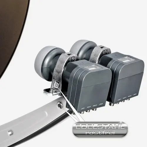 Fuba Sat Anlage 8 Teilnehmer - 2 Satelliten (z.B. Astra/Hotbird) | DAA 780 B Satellitenschüssel 80cm Alu braun (Testergebnis: ausgezeichnet)* + 2x Fuba Sat Anlage 8 Teilnehmer - 2 Satelliten (z.B. Astra/Hotbird) | DAA 780 B Satellitenschüssel 80cm Alu braun (Testergebnis: ausgezeichnet)* + 2x