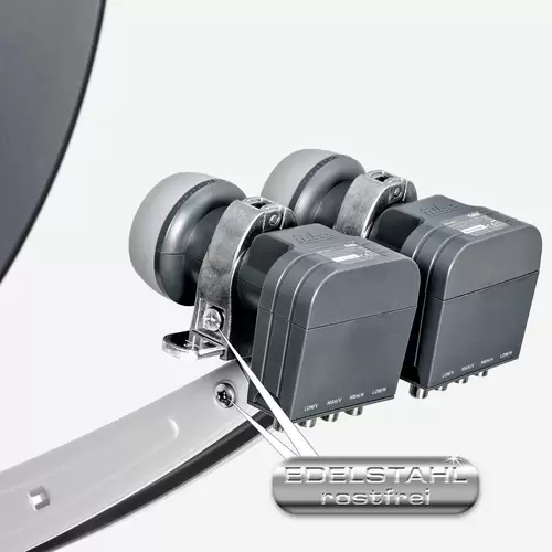 Fuba Sat Anlage 24 Teilnehmer - 2 Satelliten (z.B. Astra/Hotbird) | DAA 780 A Satellitenschüssel 80cm Alu anthrazit (Testergebnis: ausgezeichnet)* Fuba Sat Anlage 24 Teilnehmer - 2 Satelliten (z.B. Astra/Hotbird) | DAA 780 A Satellitenschüssel 80cm Alu anthrazit (Testergebnis: ausgezeichnet)*