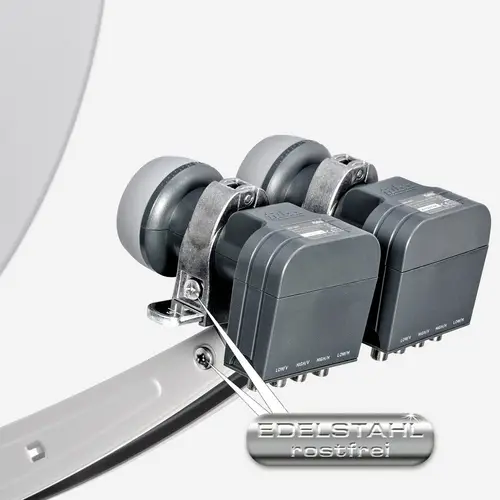 Fuba Sat Anlage 8 Teilnehmer - 2 Satelliten (z.B. Astra/Hotbird) | DAA 780 G Satellitenschüssel 80cm Alu hellgrau (Testergebnis: ausgezeichnet)* Fuba Sat Anlage 8 Teilnehmer - 2 Satelliten (z.B. Astra/Hotbird) | DAA 780 G Satellitenschüssel 80cm Alu hellgrau (Testergebnis: ausgezeichnet)*