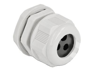 DeLOCK PG13.5 - Kabelverschraubung - Grau (Packung mit 2)