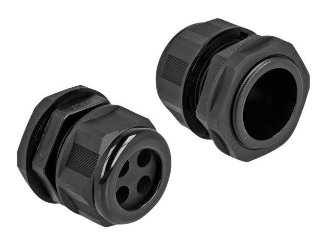 DeLOCK PG29 - Kabelverschraubung - Schwarz (Packung mit 2)