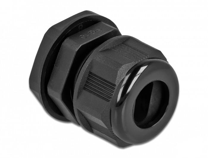 DeLOCK - Kabelverschraubung - Schwarz (Packung