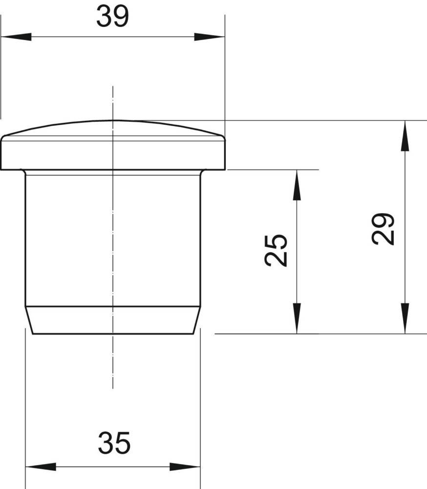 OBO Bettermann Verschlussstopfen 107VS VM 35 PA