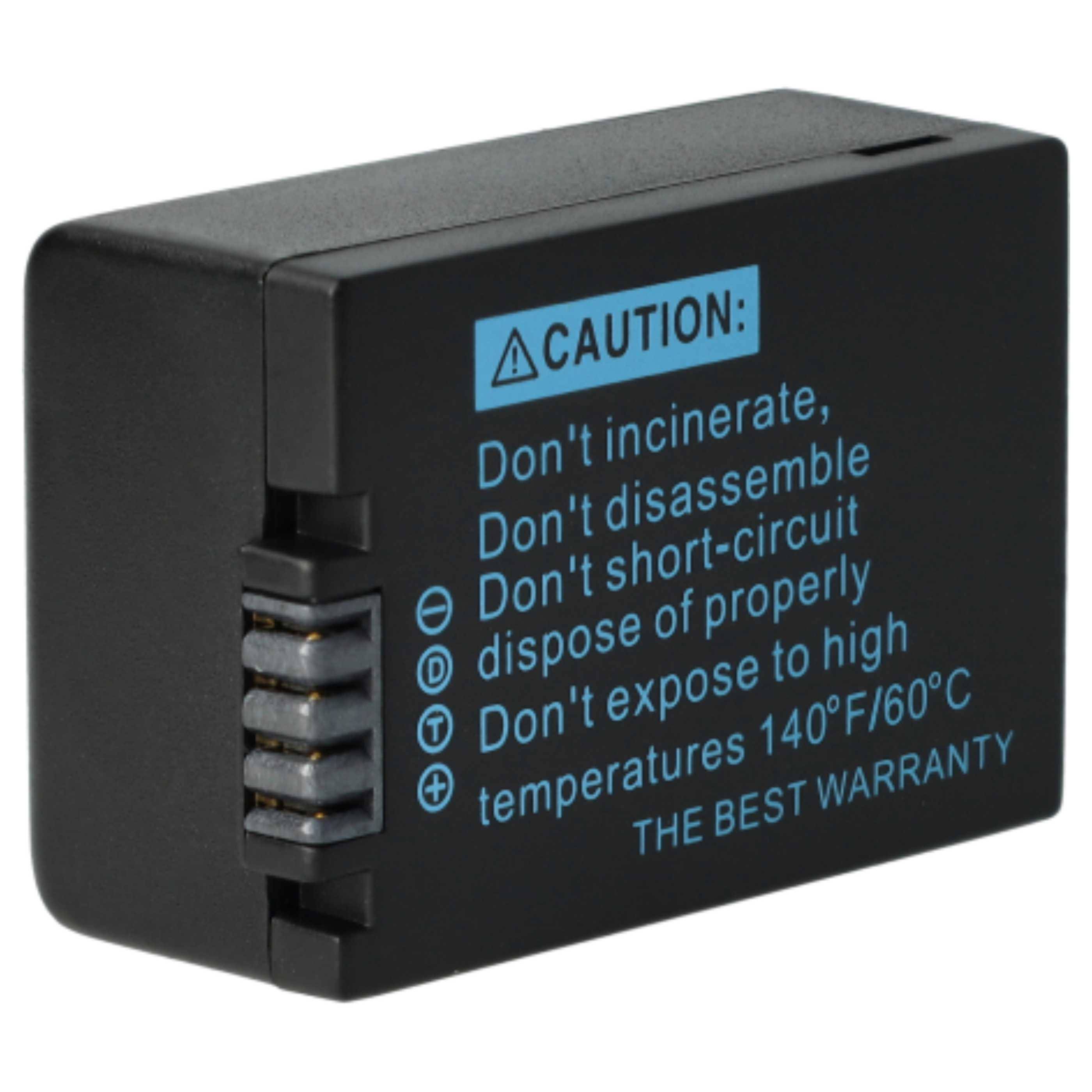 vhbw 3x Akku Ersatz für Panasonic DMC-BMB9, DMW-BMB9E für Kamera (800 mAh, 7,2 V, Li-Ion), Infochip
