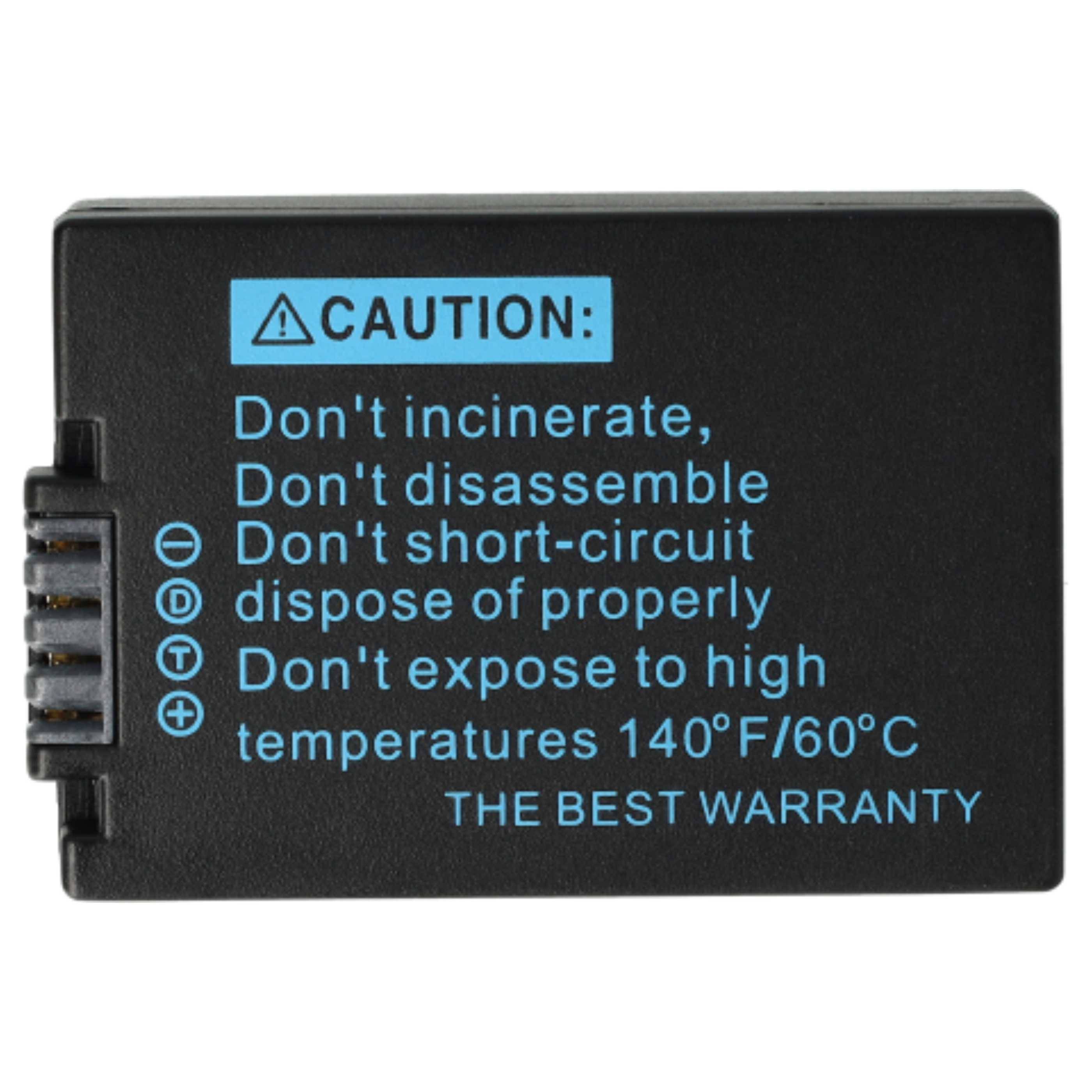 vhbw 3x Akku Ersatz für Panasonic DMC-BMB9, DMW-BMB9E für Kamera (800 mAh, 7,2 V, Li-Ion), Infochip
