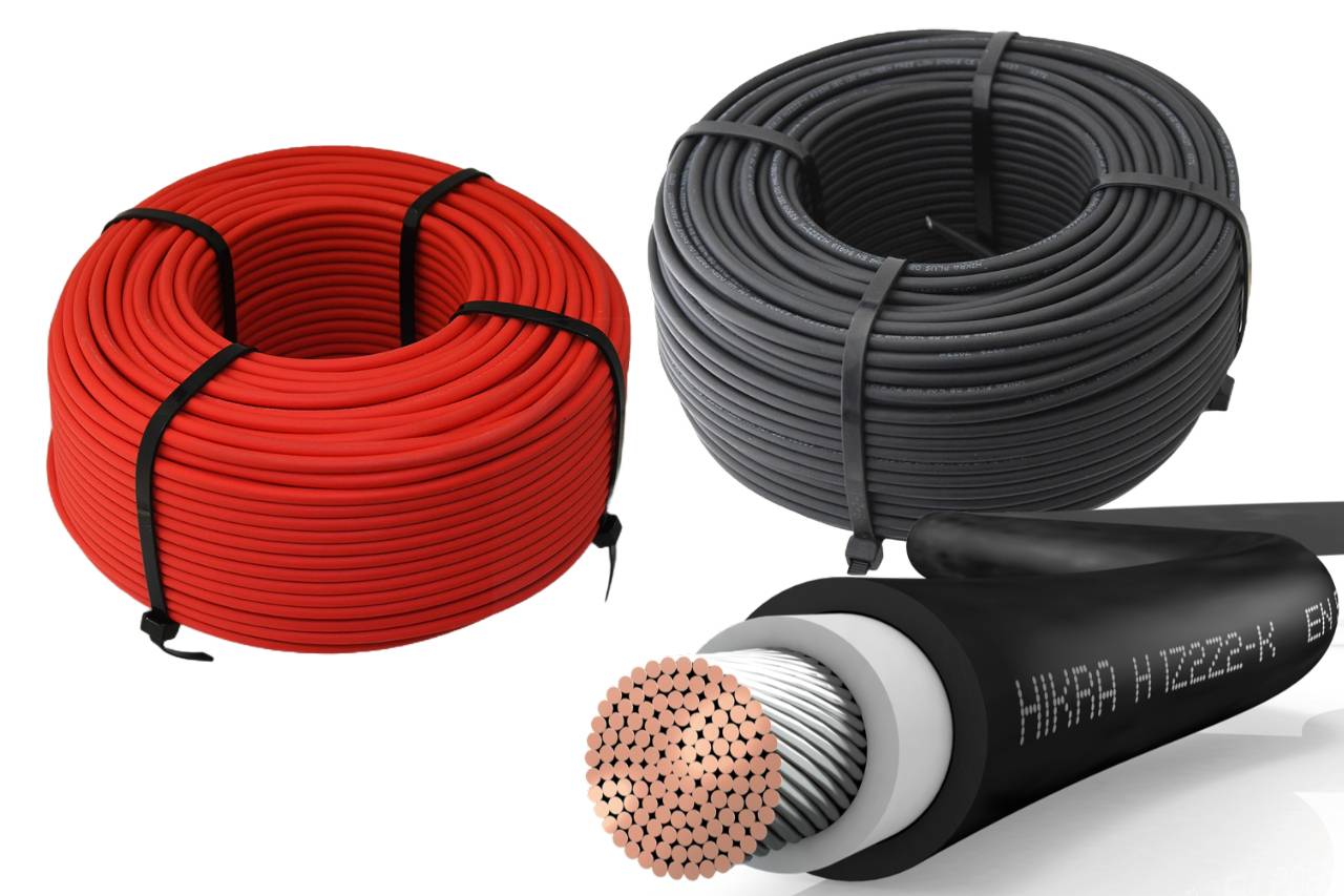 Solarkabel HIKRA® SOL 100m 6mm² Schwarz Solar Kabel PV Anschluss Photovoltaik