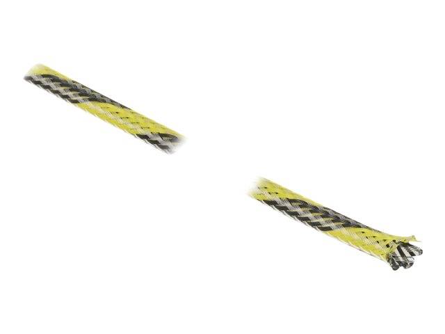 Delock - Geflechtschlauch - dehnbar - 2 m - Schwarz