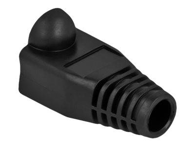 Delock Strain relief for RJ45 plug - Netzwerkkabel-Knickschutz - Schwarz (Packung mit 20)