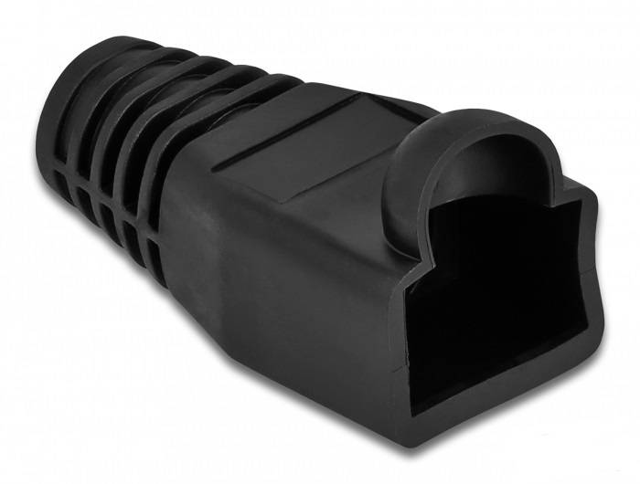 Delock Strain relief for RJ45 plug - Netzwerkkabel-Knickschutz - Schwarz (Packung mit 20)
