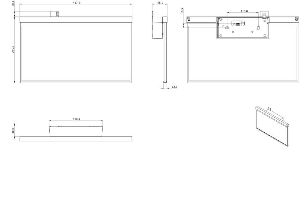 RP-Technik Rettungszeichenleuchte GABW408WL