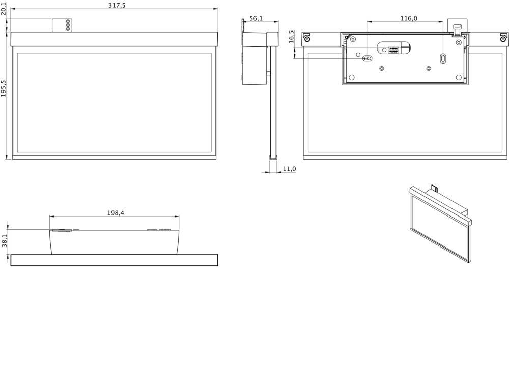 RP-Technik Rettungszeichenleuchte GAXW403WL