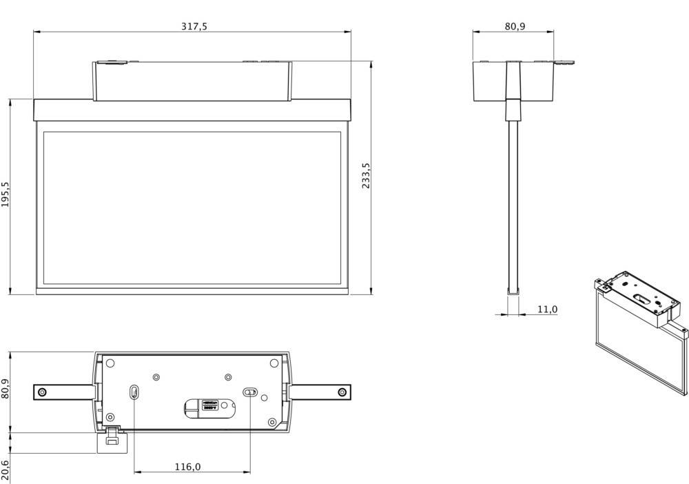 RP-Technik LED-Rettungszeichenleuchte GAXD401SC