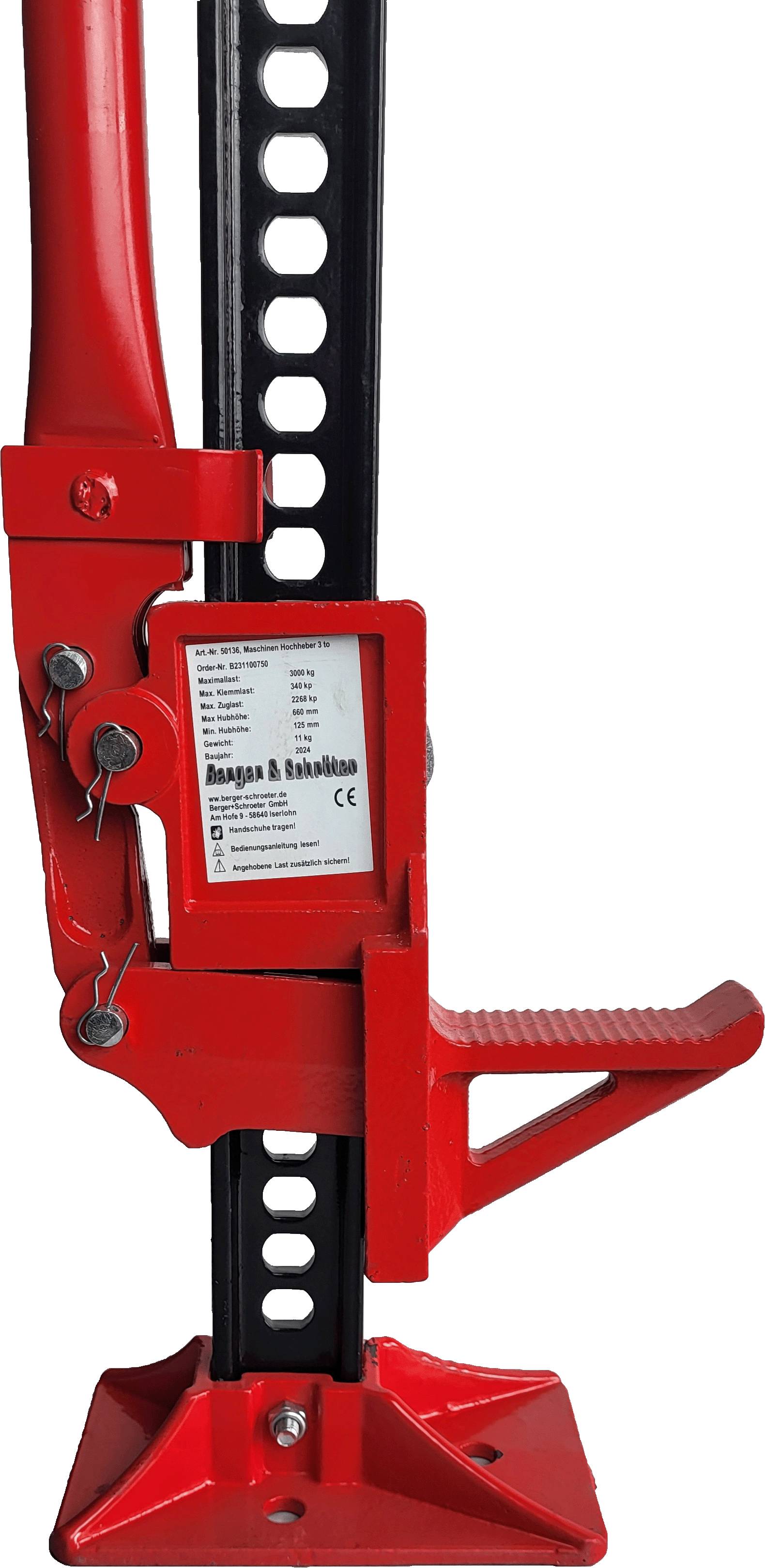 Berger & Schröter 50136 Farm Jack Wagenheber Offroad Traktorhochheber 3000kg Tragkraft…