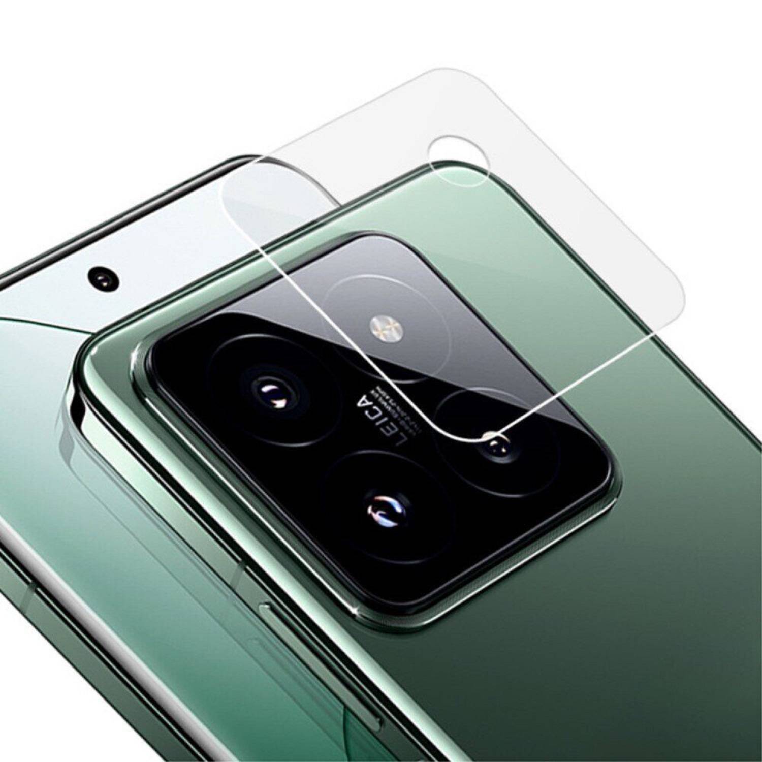 2x Kamera 9H Panzerhartglas für Xiaomi 14 3D KLAR ECHTES TEMPERED Panzerglas Kameraglas Kamerhartglas Kameraschutzglas Schutzglas Schutzfolie