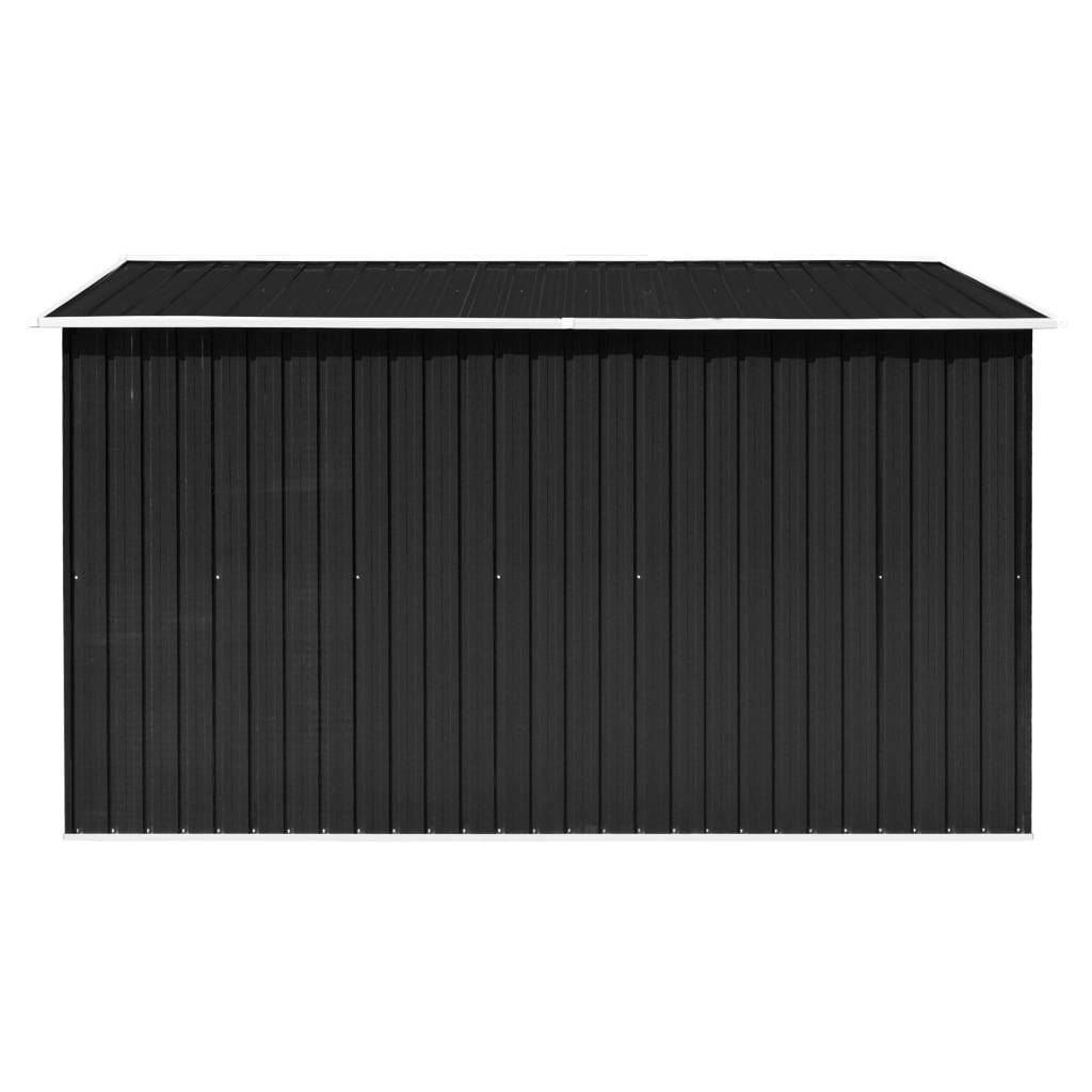 vidaXL Gerätehaus 257x298x178 cm Metall Anthrazit