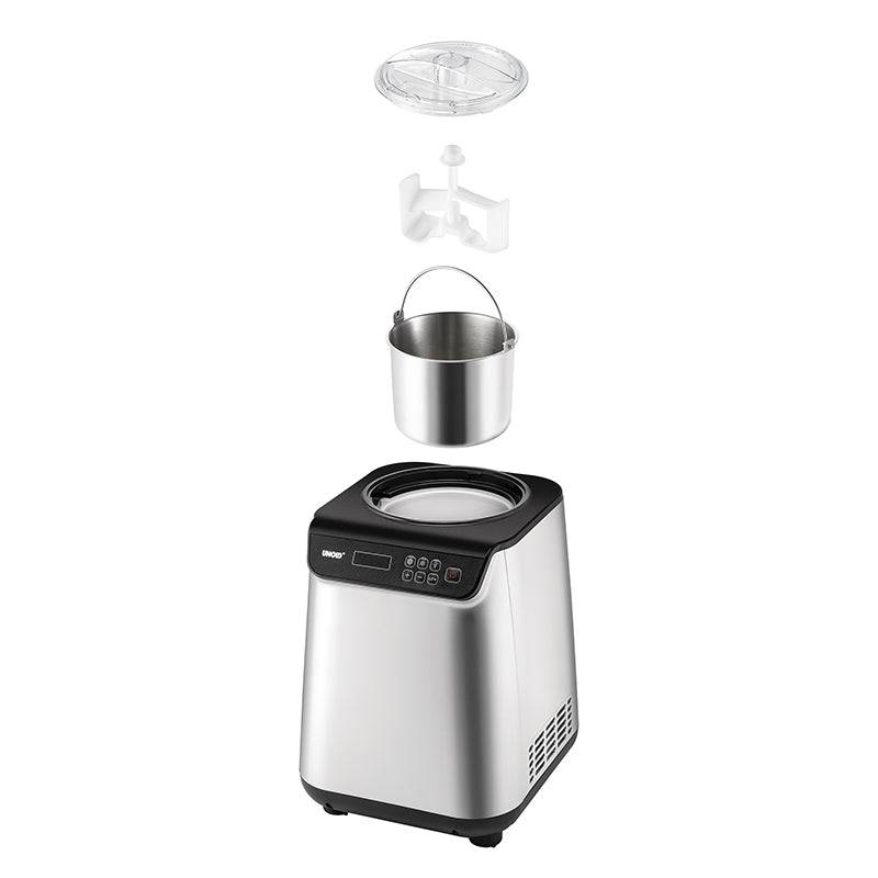 Unold Eismaschine Uno Inkl. Eisbuch mit Kompressor, Volumen für ca. 1,2 Liter Eiscreme