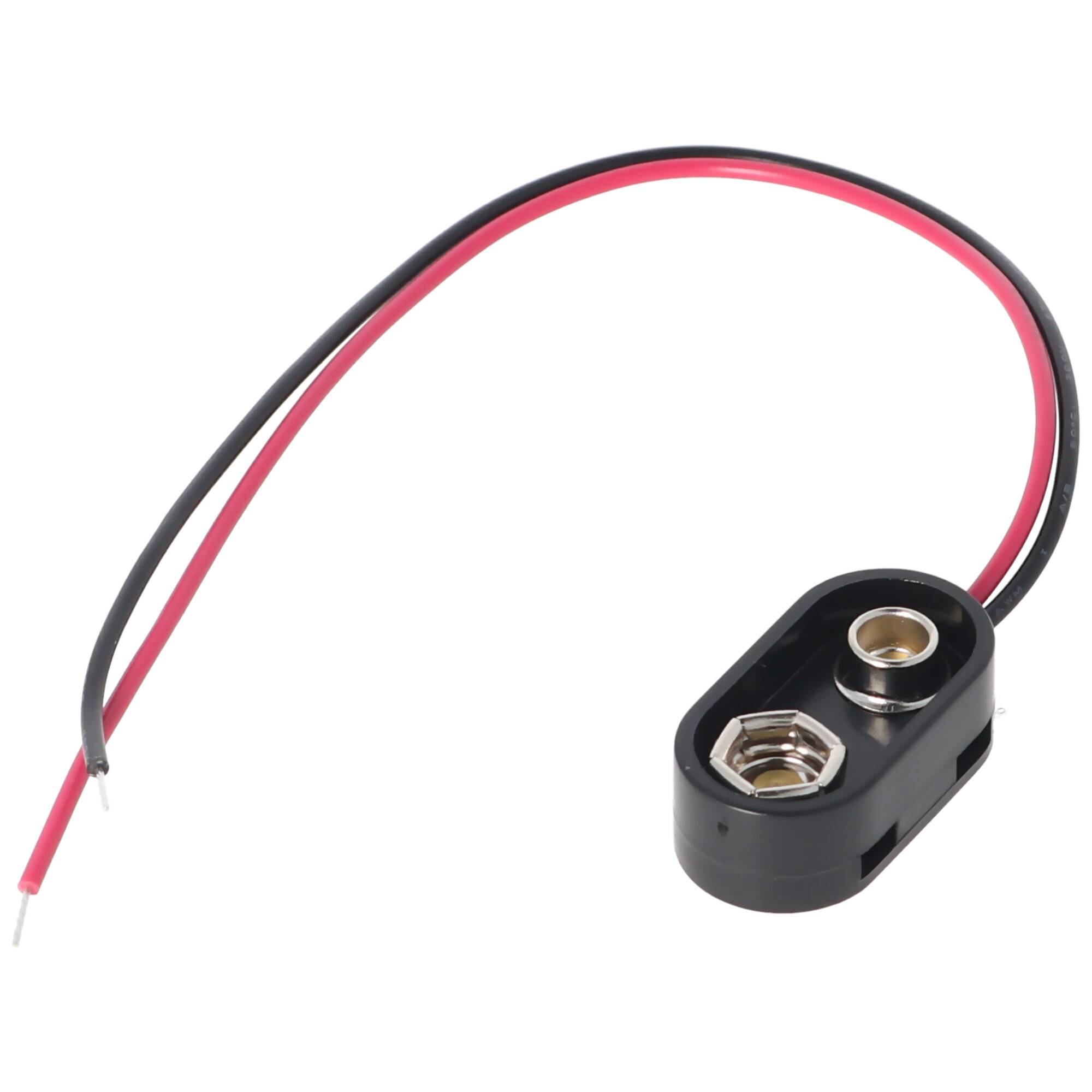 AccuCell Batterieclip für 9 V Block I-Form