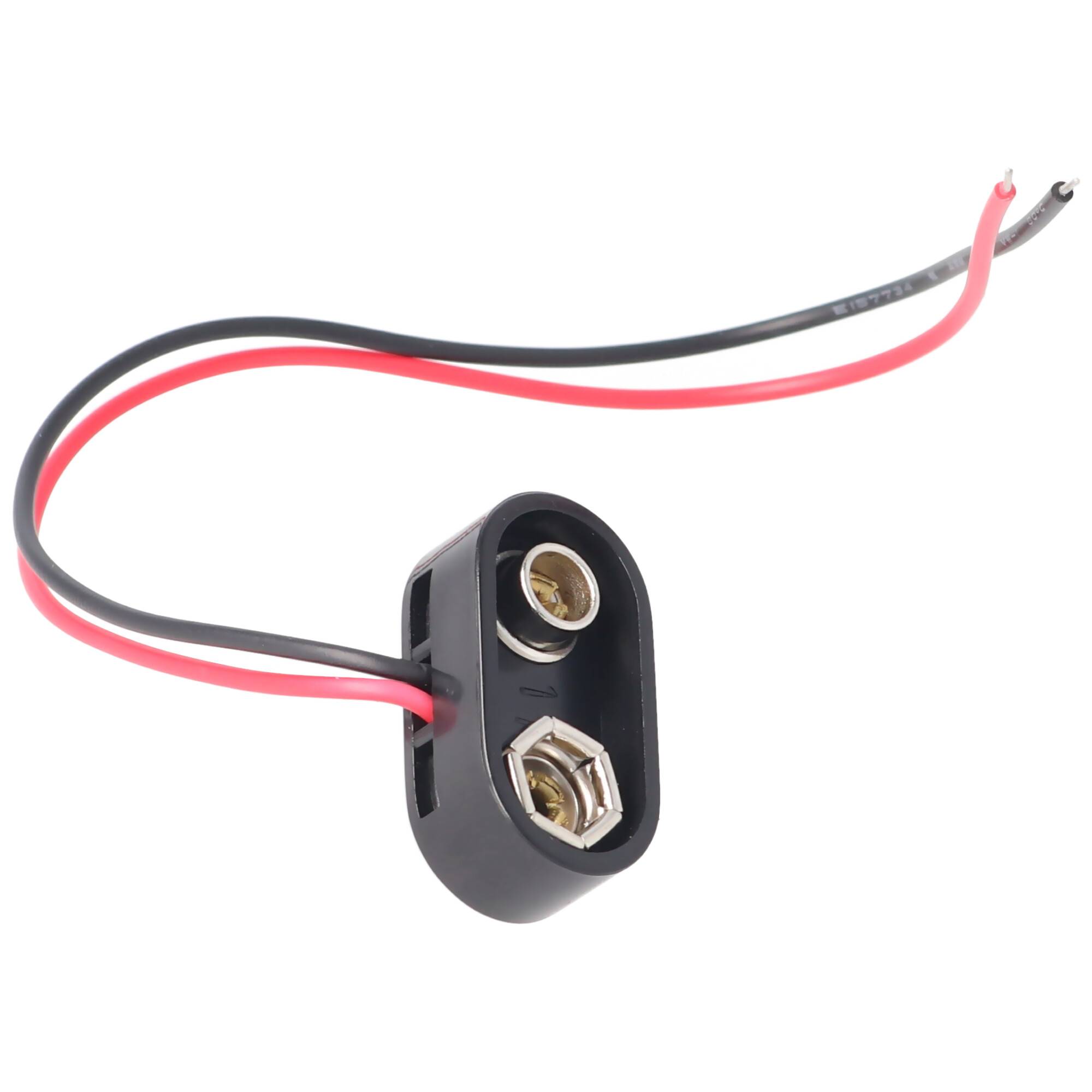 AccuCell Batterieclip für 9 V Block T-Form High Quality