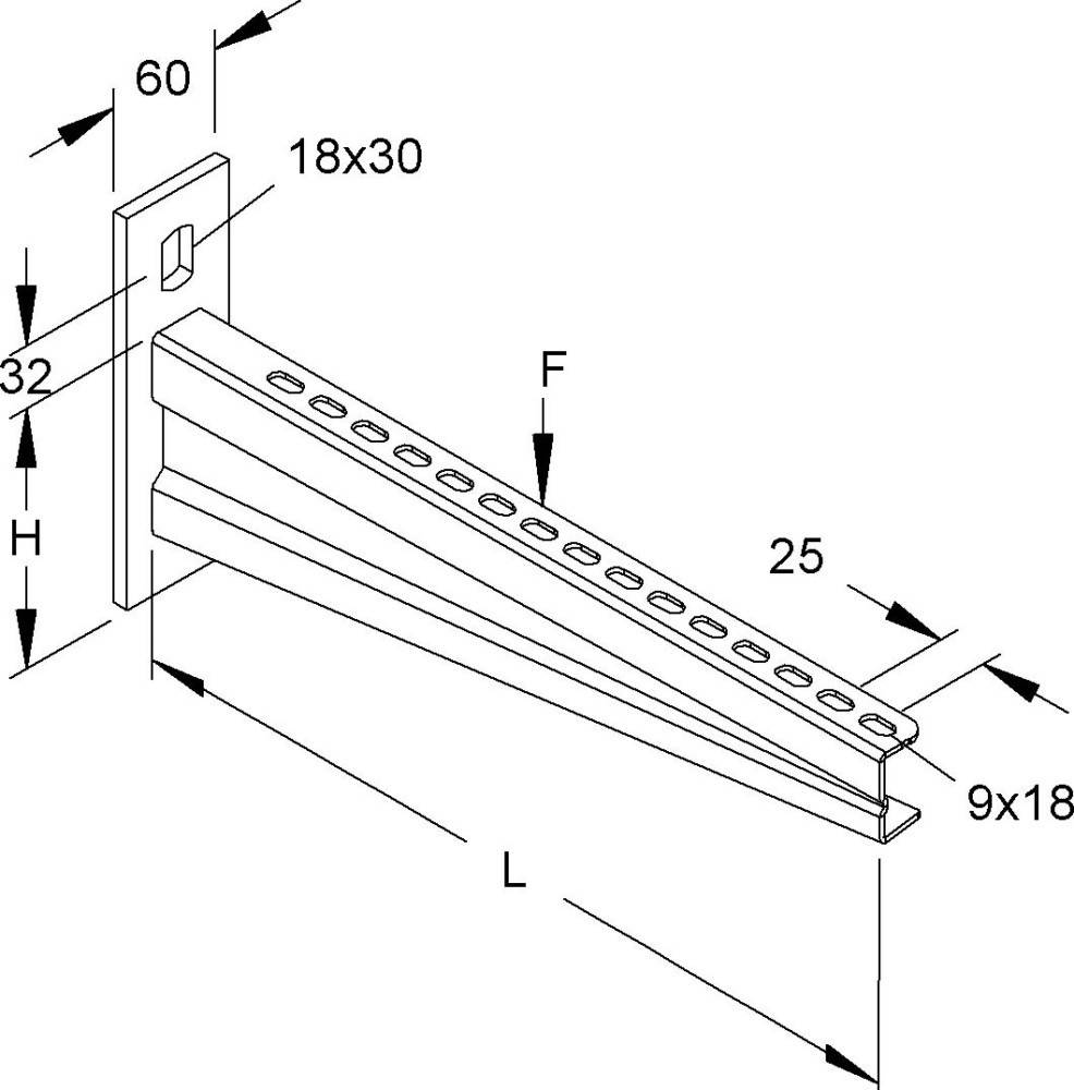 Niedax Wandausleger KTASS 600