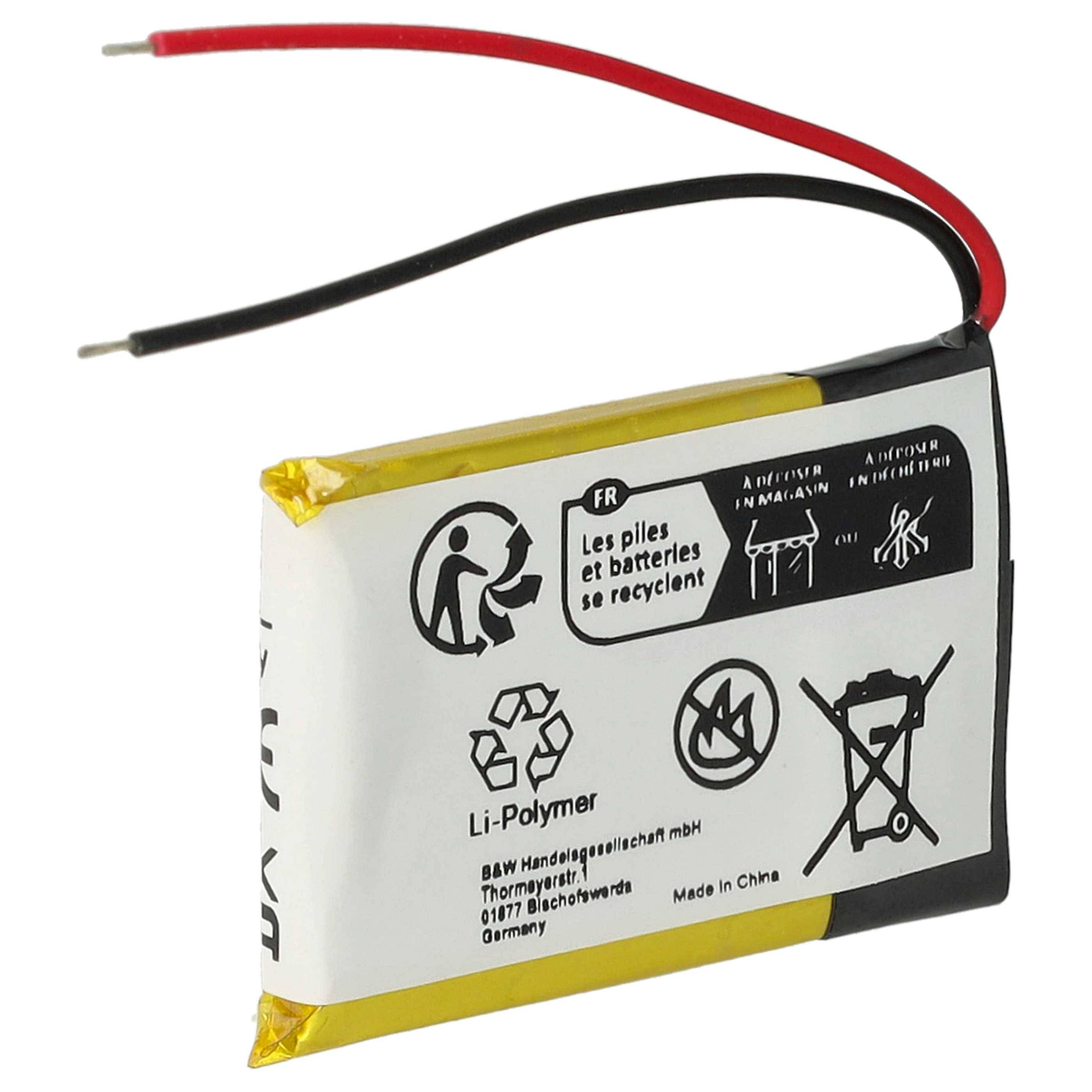 vhbw 1x Akku Ersatz für Apple ICP0534500, 616-0212, AW4701218074 für MP3-Player Musik Player (250 mAh, 3,7 V, Li-Polymer)