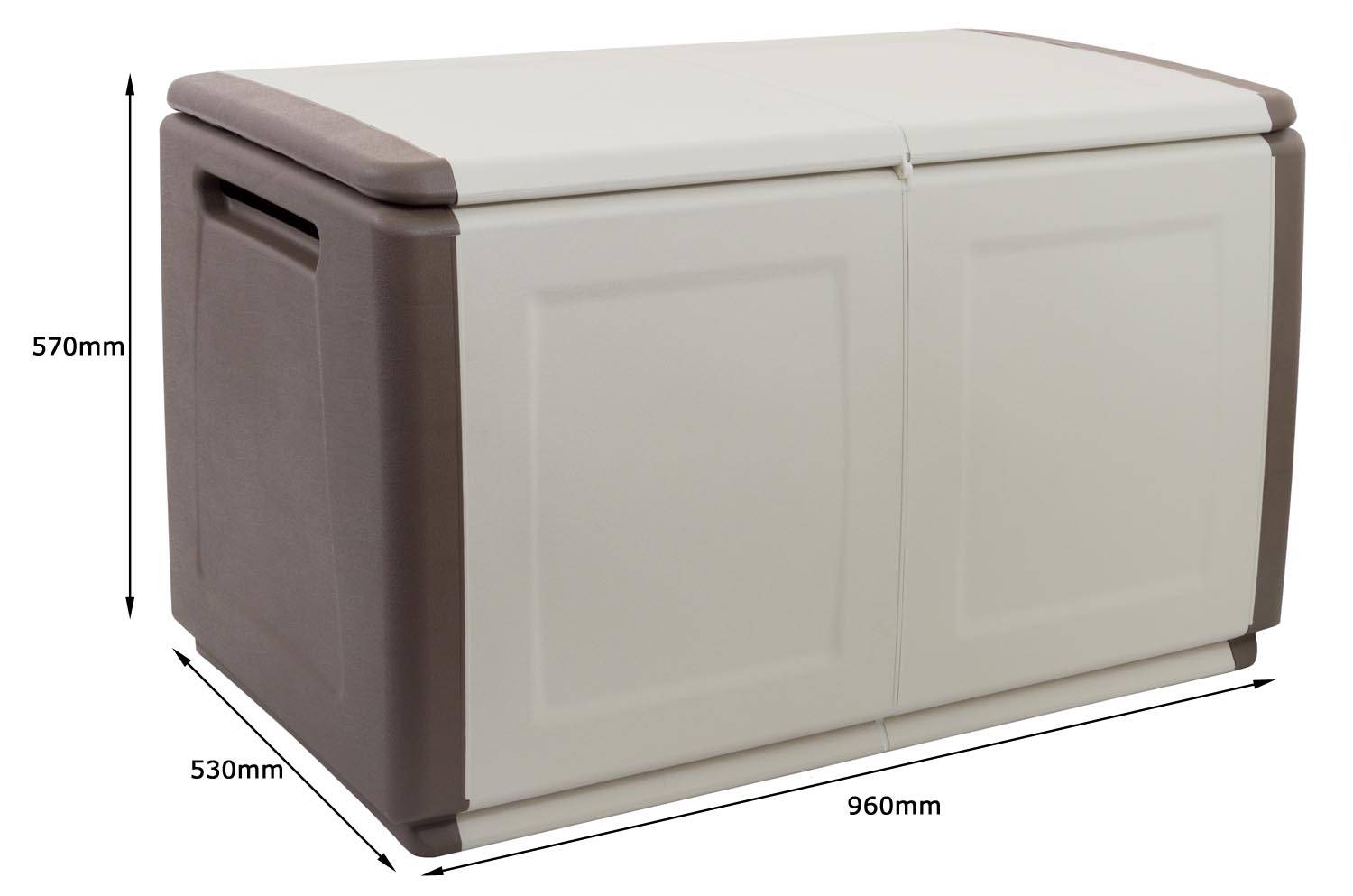 Kissenbox VDP CB2/T Gartenbox Auflagenbox Gartentruhe Mehrzwecktruhe 230 Liter