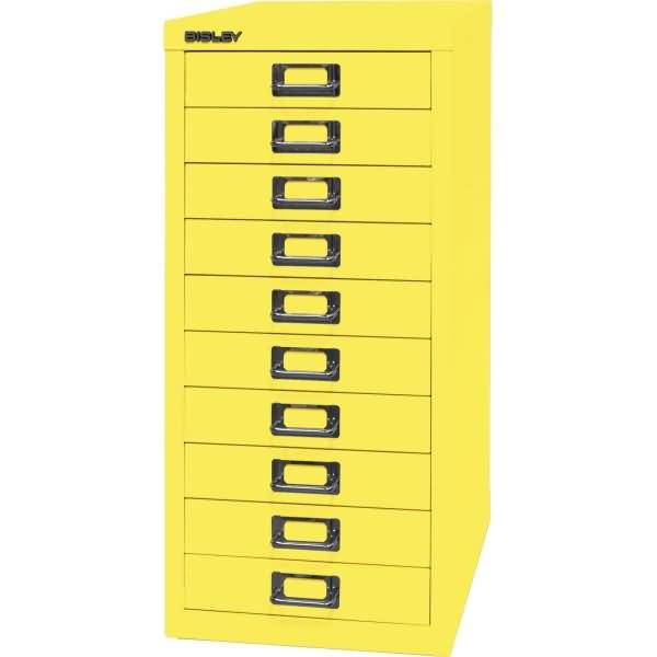 Bisley MultiDrawer™, 29er Serie, DIN A4, 10 Schubladen, Farbe zinkgelb