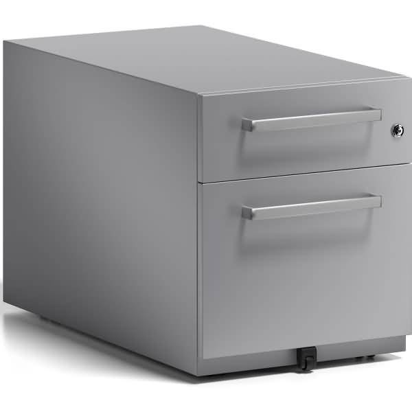 Rollcontainer Note Griff 1 Schublade 1 HR-Schublade silber