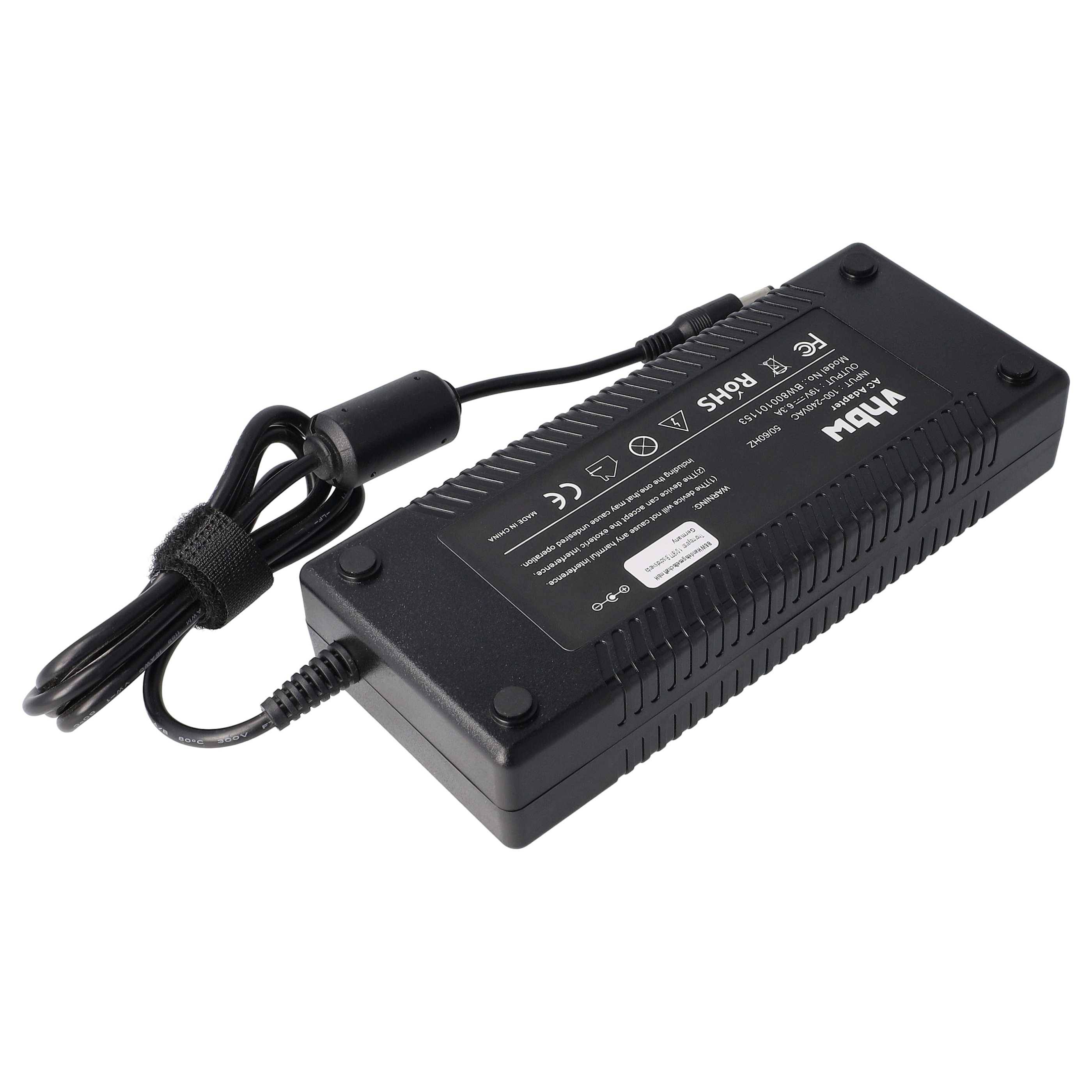 vhbw Netzteil kompatibel mit Toshiba Satellite A65-S1662, A65-S136, A65-S1261, A65-S1361 Notebook - 200 cm, 120 W