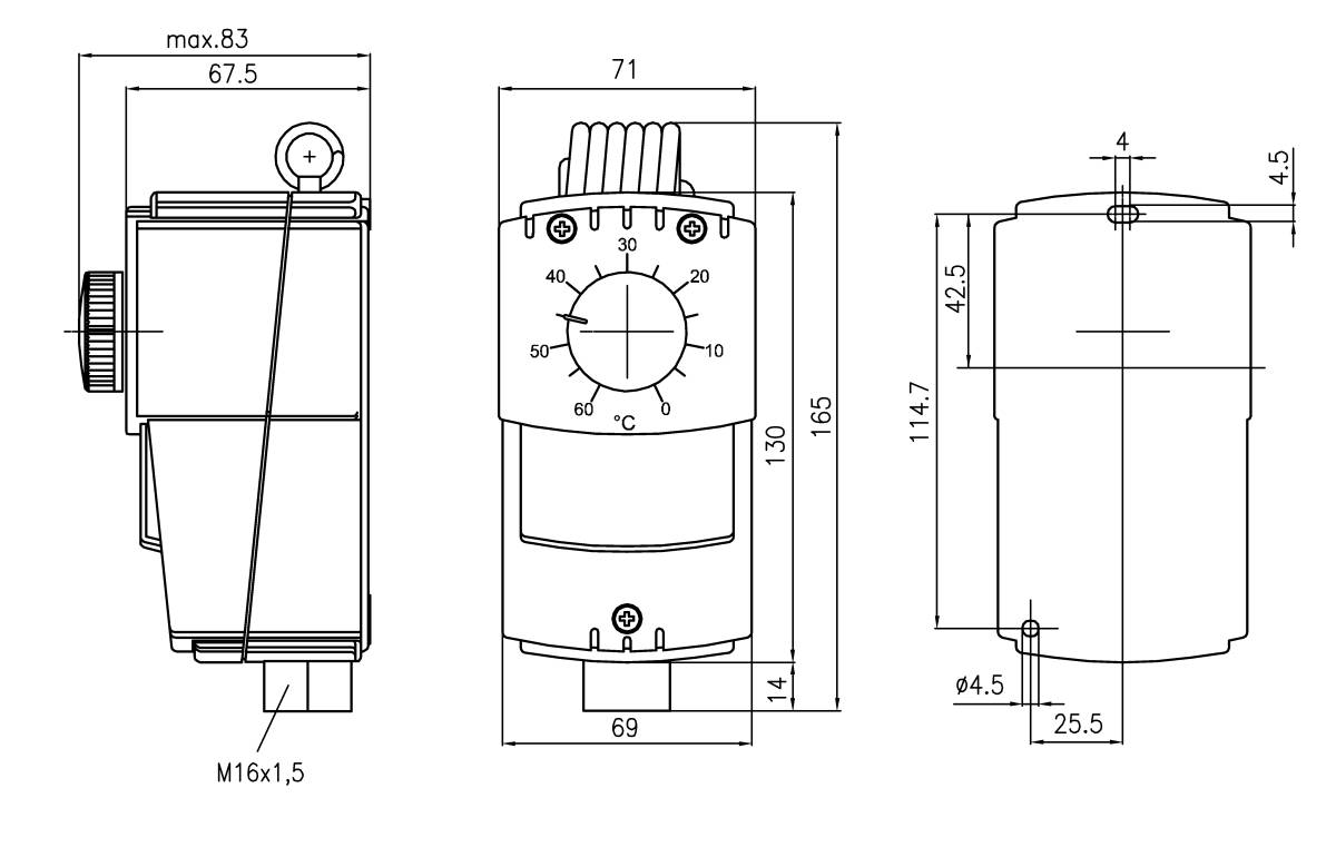 Alre-it Industrieraumthermostat JET-110R