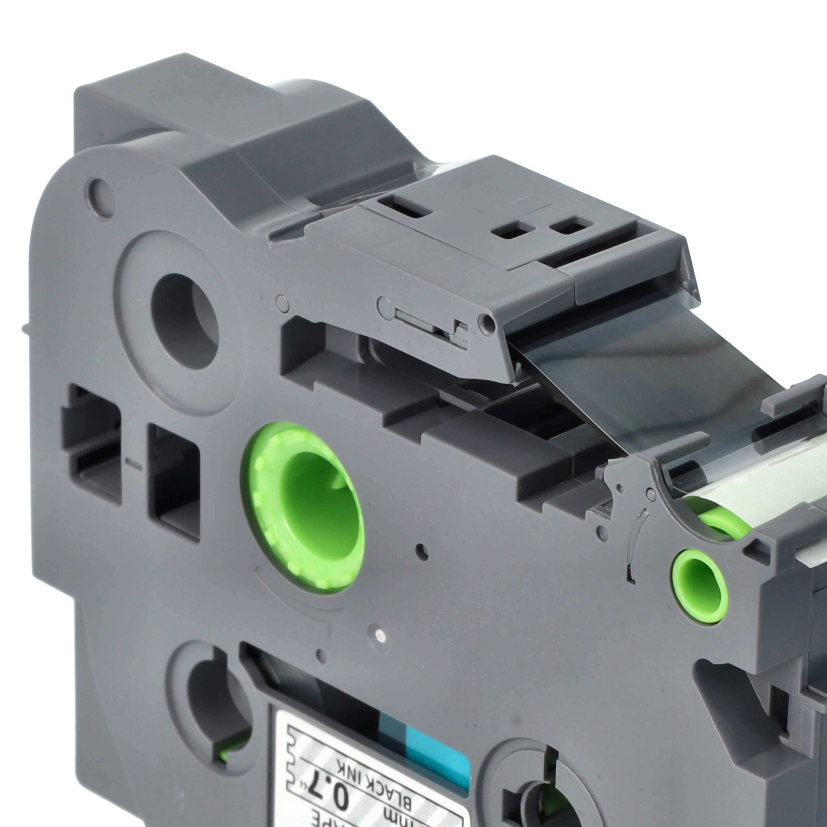 vhbw Schriftband-Kassette Ersatz für Brother TZ-141, TZE-141 für Etiketten-Drucker 8m x 18mm Schwarz auf Transparent