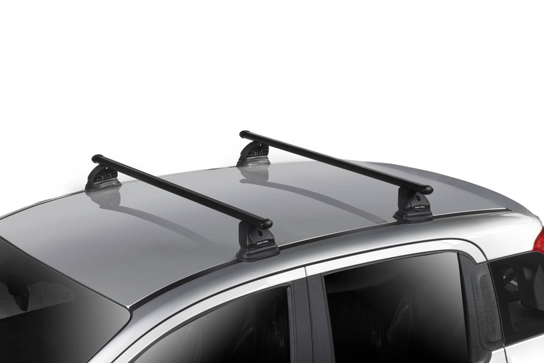 Dachbox VDPMAA580 580 Liter abschließbar schwarz + Dachträger VDP EVO Stahl kompatibel mit für Peugeot 207 3-5 Türer 2006-2015