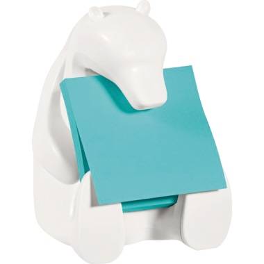 Post-it Super Sticky Z-Notes Spender Eisbär 76x76mm 90 Bl ws