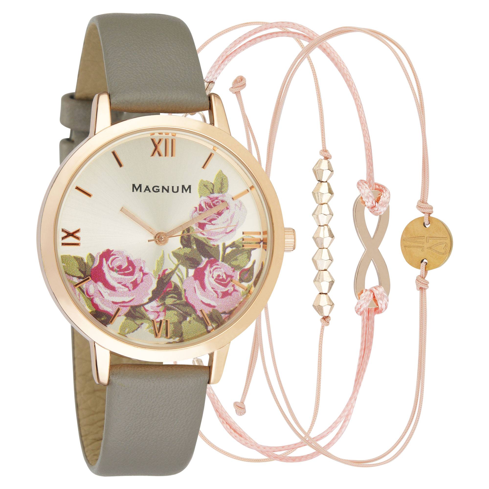 Moderne Damenarmbanduhr mit Lederarmband & schönem Schmuckset Ostergeschenk Quarzuhrwerk Damenuhr Geschenkset Ostergeschenk