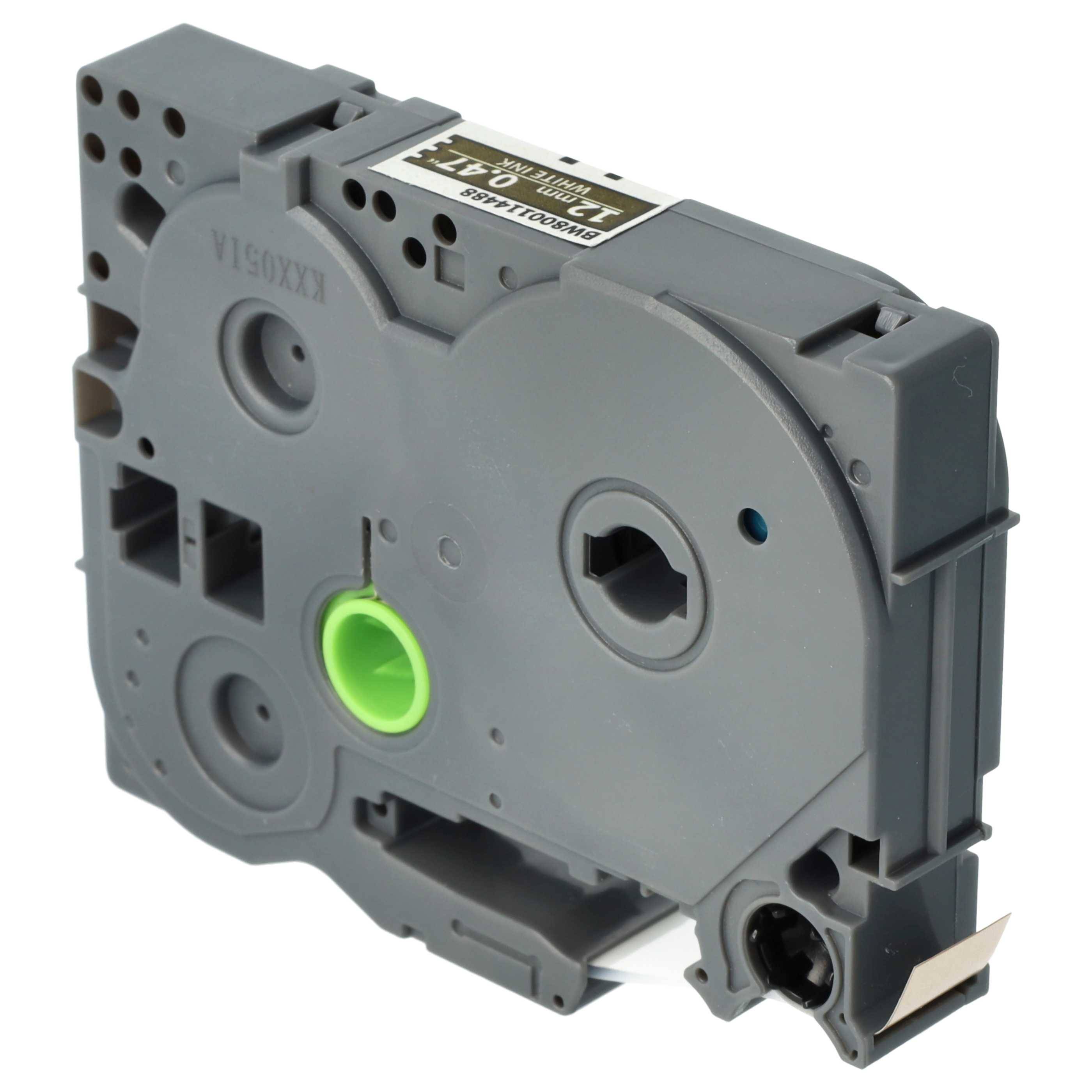 vhbw 1x Schriftband-Kassette Ersatz für Brother TZ-MQ835, TZE-MQ835 für Etiketten-Drucker 12mm Weiß auf Satin-Gold