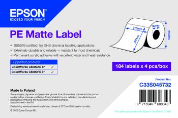 Epson PE - Matt - 210 x 297.4 mm 736 Etikett(en) (4 Rolle(n)