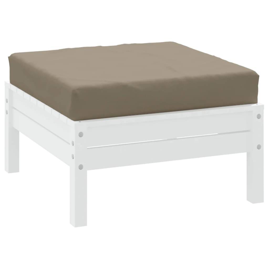 vidaXL Palettenkissen Taupe 60x60x6 cm Oxford-Gewebe