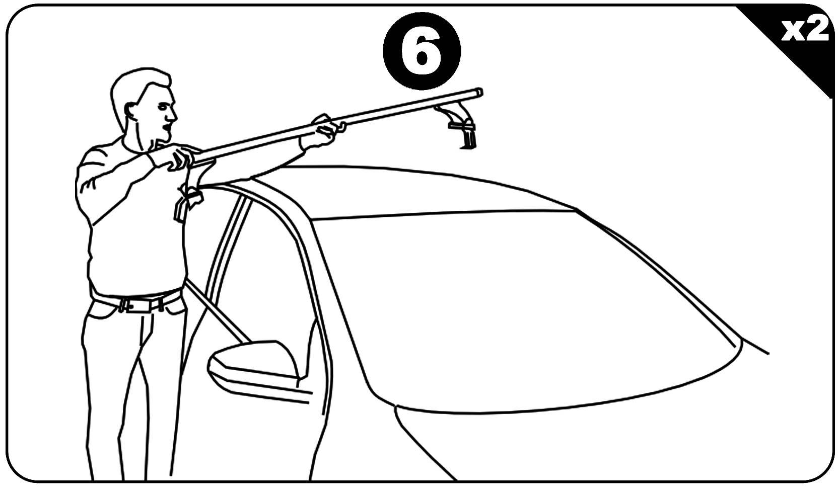 Dachbox VDPMAA460 460Ltr schwarz glänzend abschließbar + Aluminium Dachträger Aurilis VDP kompatibel mit für Hyundai i10 (5Türer) ab 2014