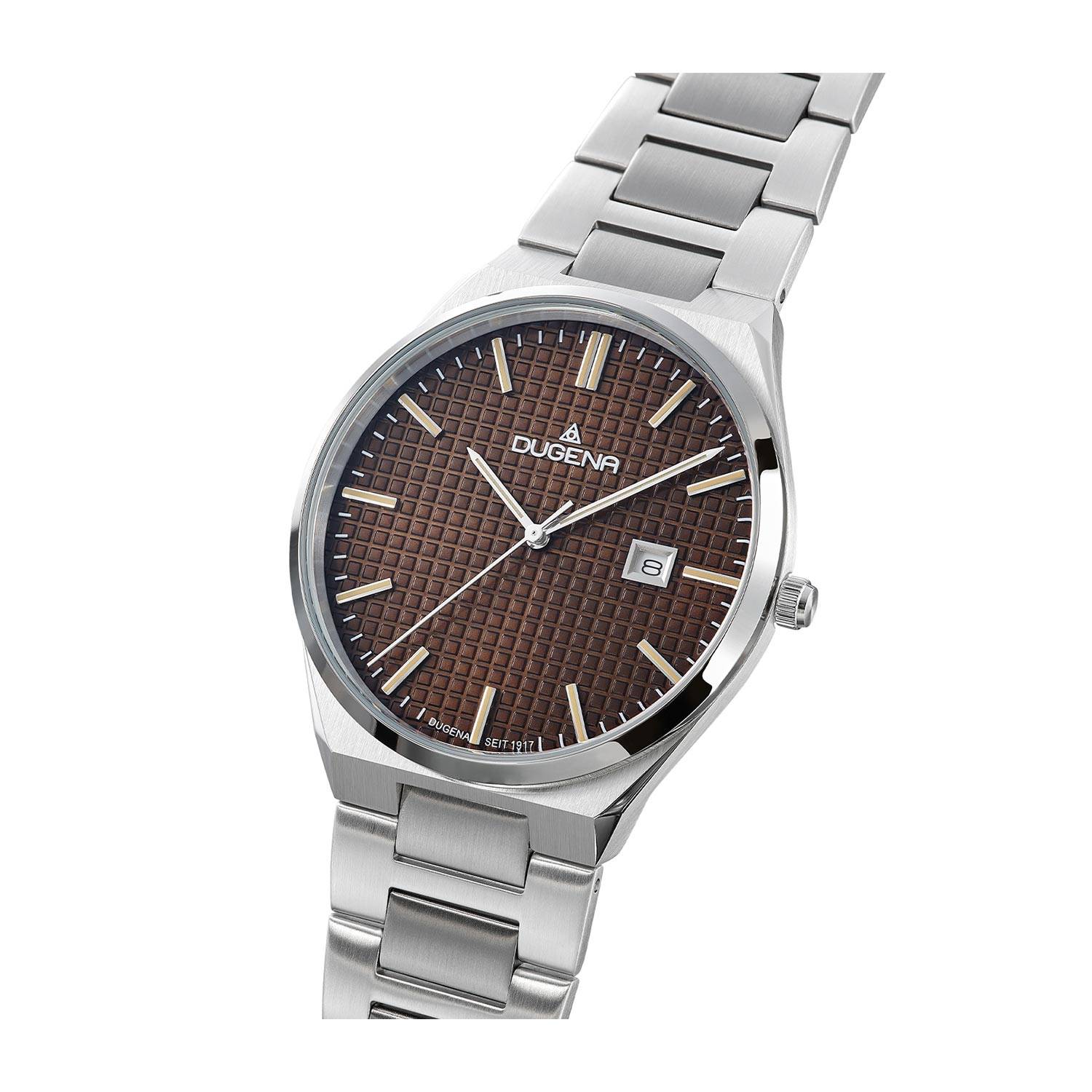 Dugena Oslo, Quarz, für Herren, Edelstahl, Mineralglas, wasserdicht, 10 bar