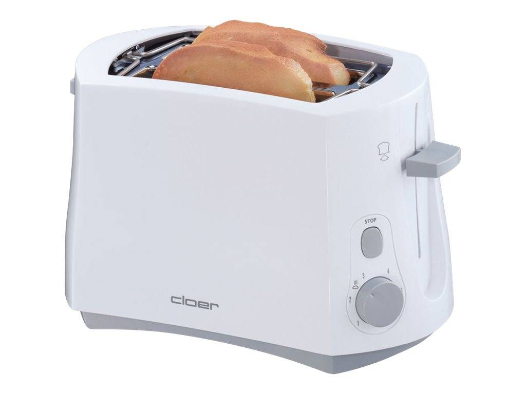 Cloer 331 - Toaster - 2 Scheibe - weiß