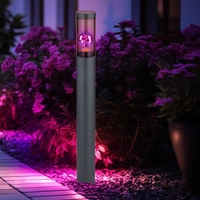 Standleuchte Edelstahl Sockelleuchte rauch anthrazit Außen Garten Stehlampe, App Steuerung dimmbar, 1x Smart RGB LED 10W 806Lm, DxH 7,6x80 cm Standleuchte Edelstahl Sockelleuchte rauch anthrazit Außen Garten Stehlampe, App Steuerung dimmbar, 1x Smart RGB LED 10W 806Lm, DxH 7,6x80 cm