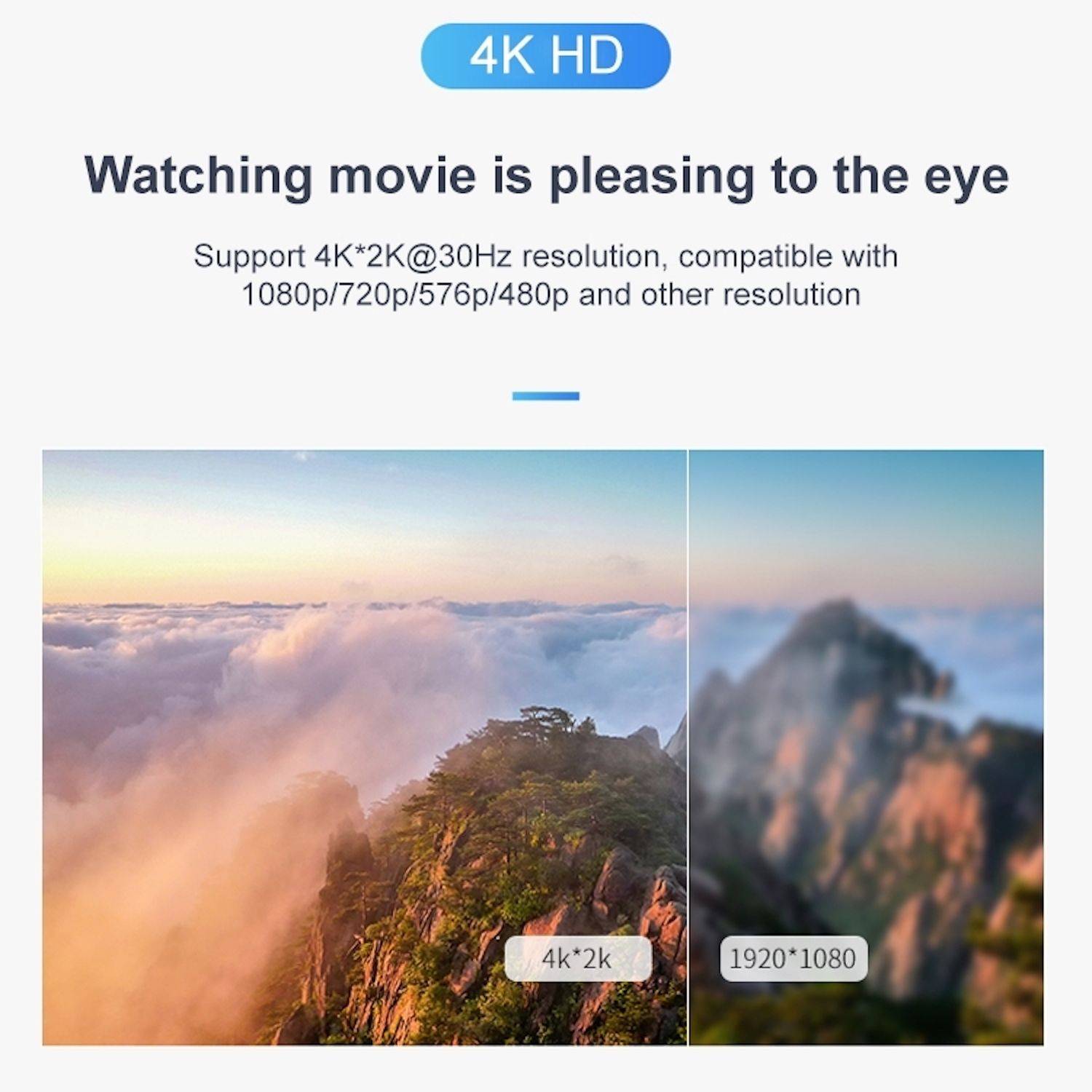 Measy SPH108 simultaner HDMI Display Splitter 1 IN 8 OUT 4K Schwarz