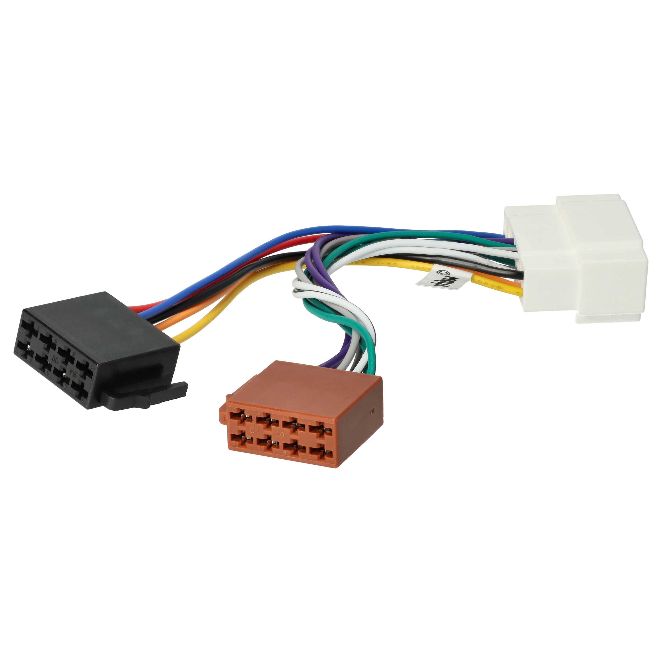 vhbw Autoradio ISO Adapter kompatibel mit Honda Civic 1999 - 2005, CR-V 1999 - 2006, DX ab 2006 Auto-Modell