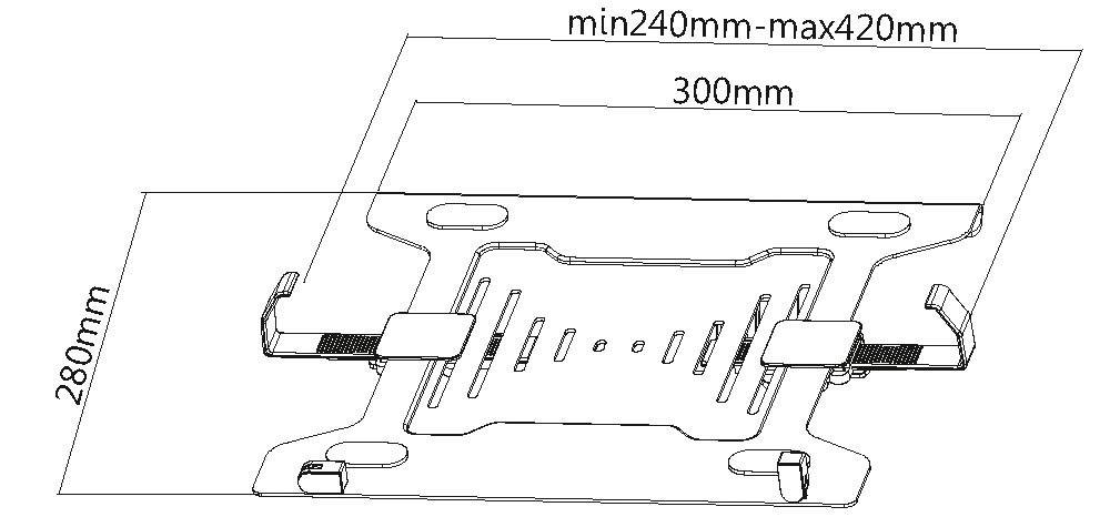 E+P Elektrik Laptop/Notebook Halterung THA1