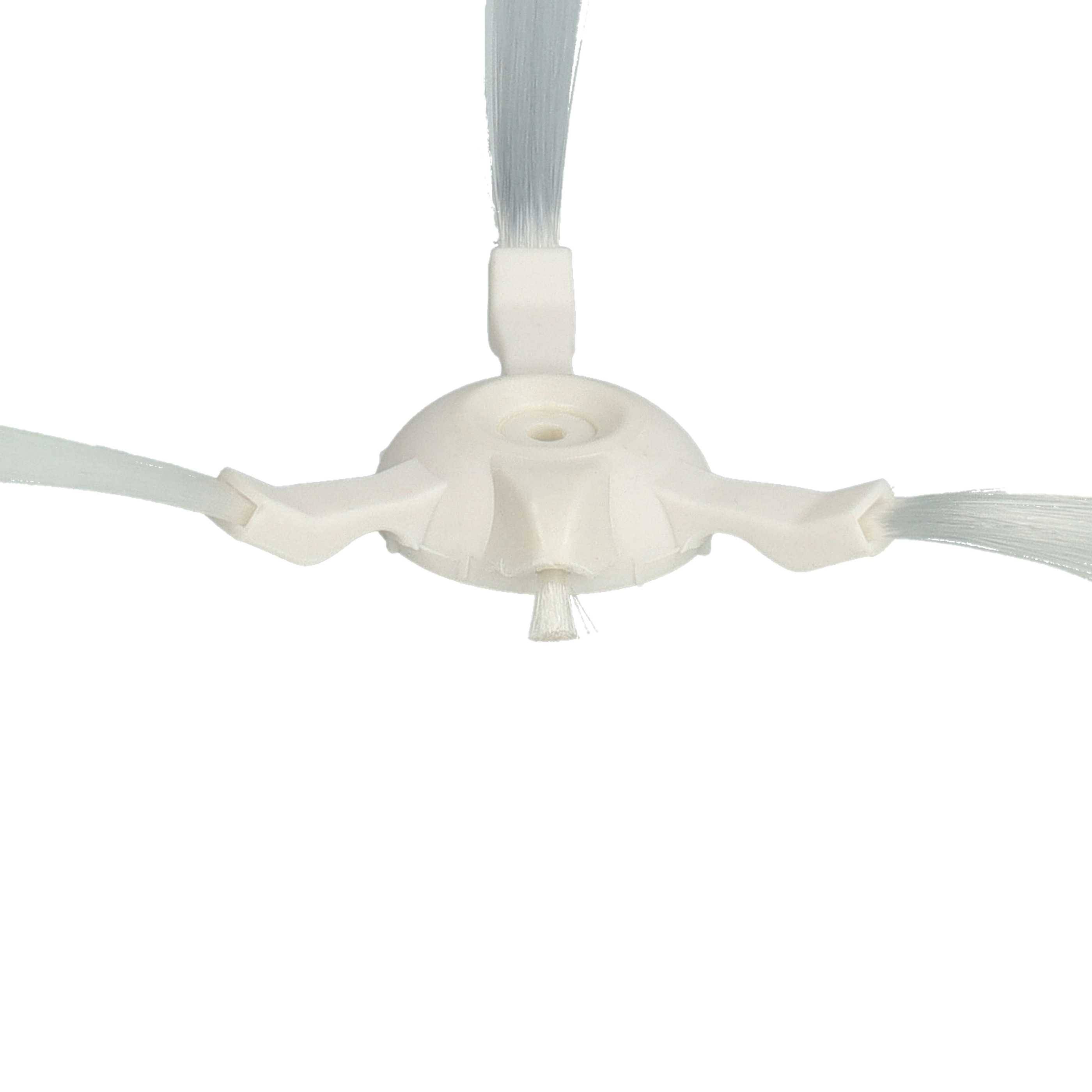 vhbw 2x Seitenbürste kompatibel mit Rowenta X-plorer Serie 20 RR6825WH Saugroboter - Reinigungsbürsten Set, weiß