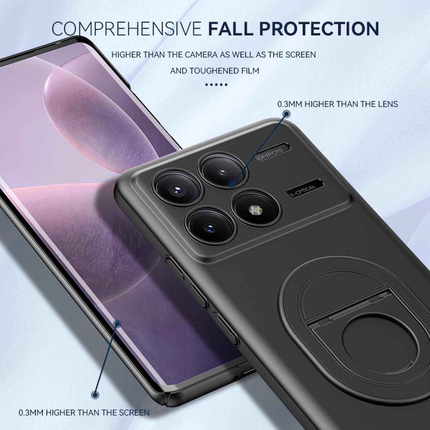 Für Xiaomi Redmi K70E / Poco X6 Pro MagSafe Schock Design Ring Hülle