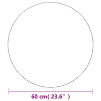 vidaXL Wandspiegel 2 Stk. 60 cm Rund Glas vidaXL Wandspiegel 2 Stk. 60 cm Rund Glas